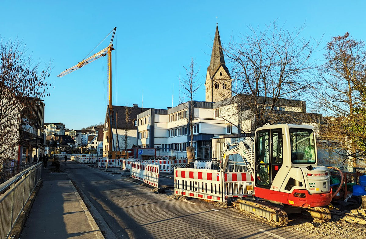 Der nächste Abschnitt der Bahnhofstraße steht vor seiner Neugestaltung. Foto: Günther Melzer